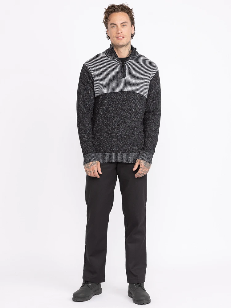 Men's Quarter Zip Sweater