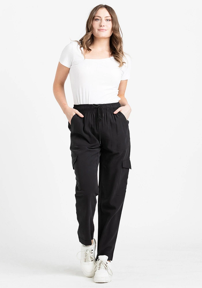 Women's Soft Pull-on Utility Straight Leg Pants
