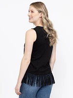 Women's Fringe Studded Tank