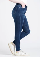 Women's 2 Button High Rise Destroyed Skinny Jeans