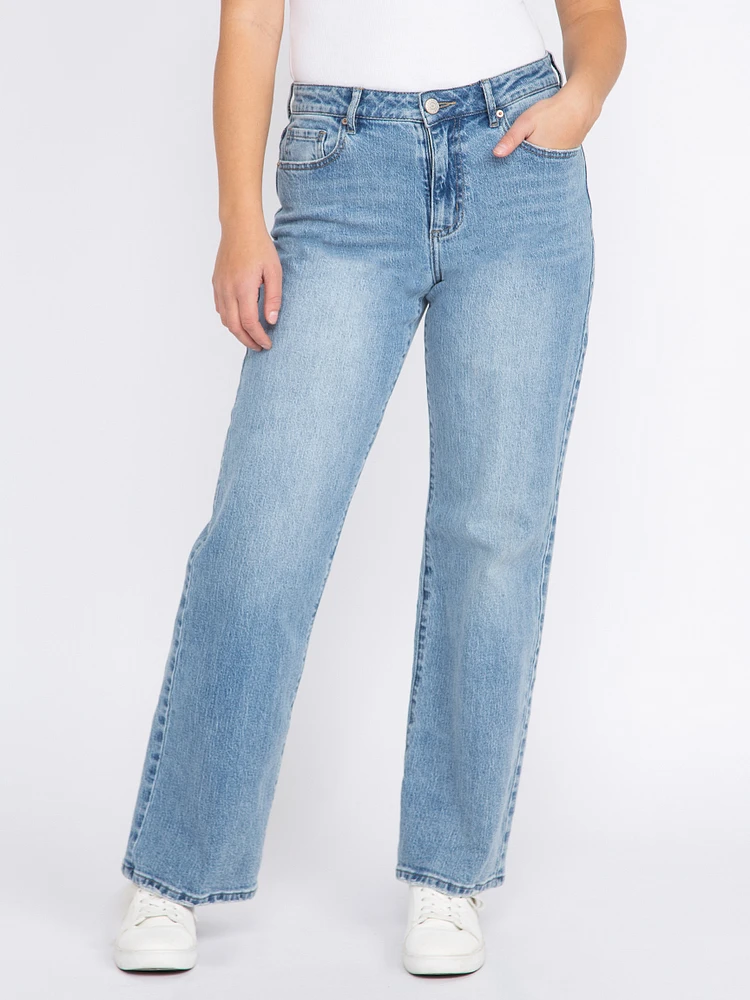 Women's High Rise Wide Leg Jeans
