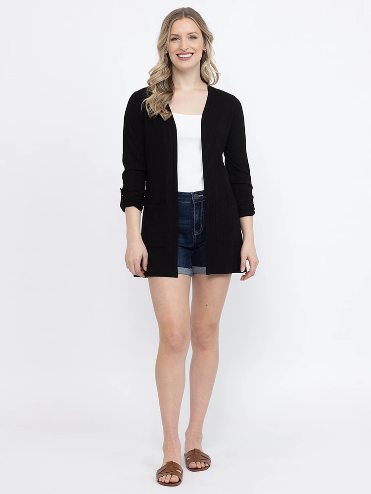 Women's Ribbed Cardigan