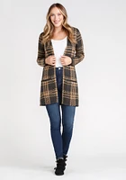 Women's Plaid Cardigan