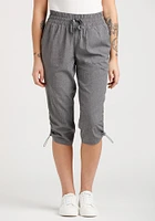 Women's Textured Hybrid Capri