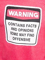 Men's Warning- Contains Facts Tee