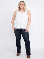 Women's Crochet Overlay Tank