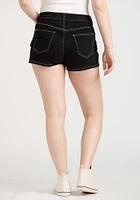 Women's Stretch Twill Cargo Black Shortie