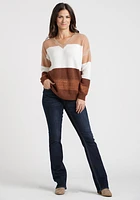 Women's Shimmer Stripe Sweater