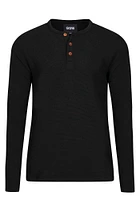 Men's Henley Rib Knit Tee