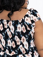 Women's Ruched Midi Dress