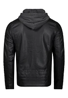 Men's Hooded Moto Jacket