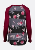 Women's Floral Baseball Tunic