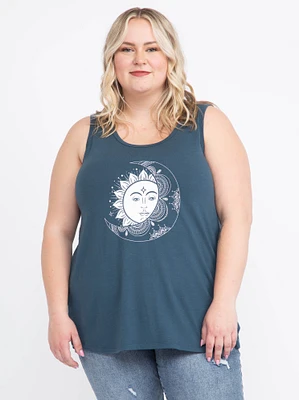 Women's Moon Scoop Neck Tank