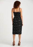 Women's Daisy Print Midi Dress