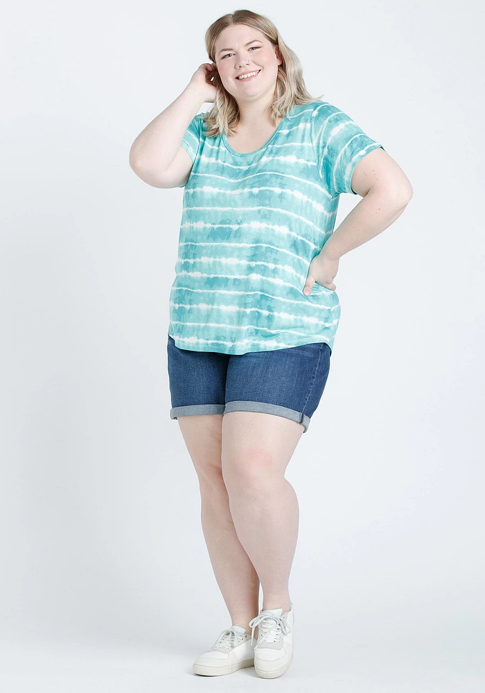 Women's Tie Dye Scoop Neck Tee