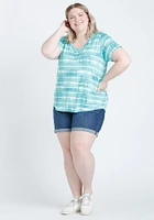 Women's Tie Dye Scoop Neck Tee
