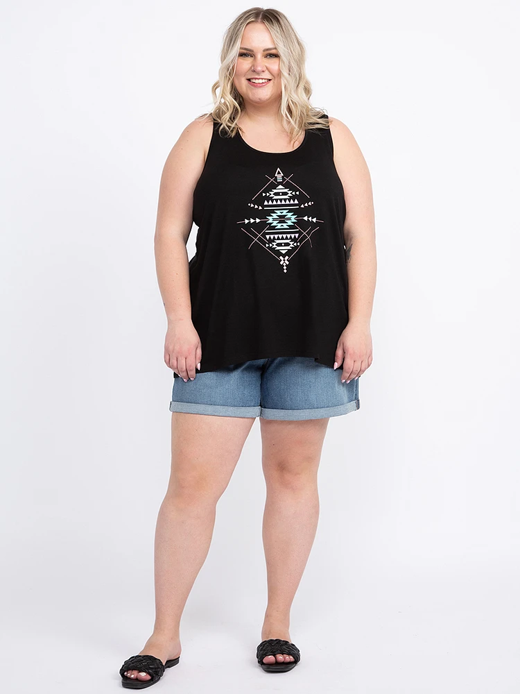 Women's Geometric Racerback Tank