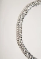 Women's Double Chain Silver Belt