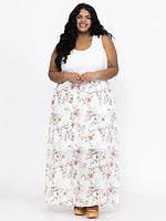 Women's Lace Top Maxi Dress