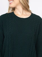 Women's Chenille Cable Sweater