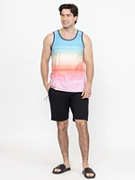 Men's Colour Block Tank