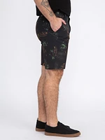 Men's Printed Palm Hybrid Shorts