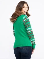 Women's Festive Owl Sweater