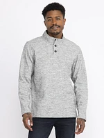 Men's Mock Neck Henley Shirt