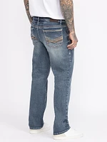 Men's Slim Straight Med Blue Jeans