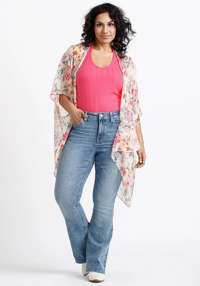 Women's Bright Floral Wrap