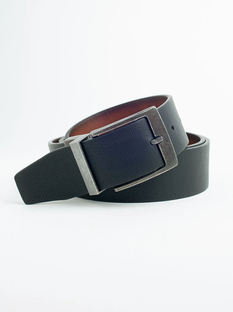 Men's Reversible Burnished Brown Belt