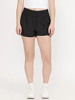 Women's Ruched Hybrid 2-in-1 Shorts