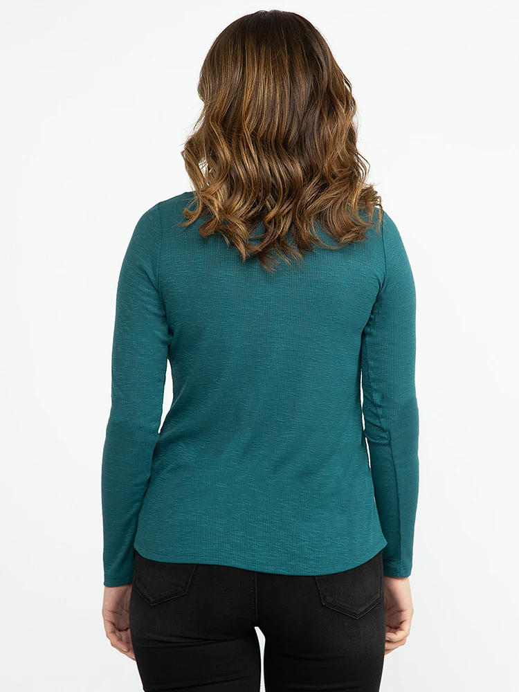 Women's Rib Long Sleeve Henley
