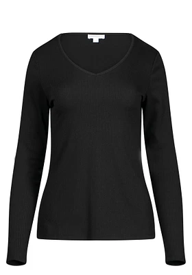 Women's Longsleeve Rib Knit Tee