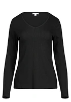 Women's Longsleeve Rib Knit Tee