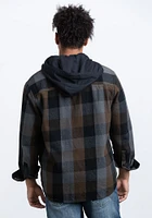 Men's Hooded Flannel Shirt