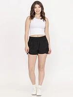 Women's Ruched Hybrid 2-in-1 Shorts