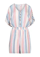 Women's Multi Stripe Romper