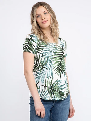 Women's Tropical Scoop Neck Tee