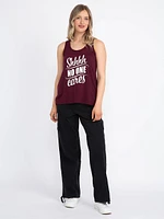 Women's No One Cares Racerback Tank