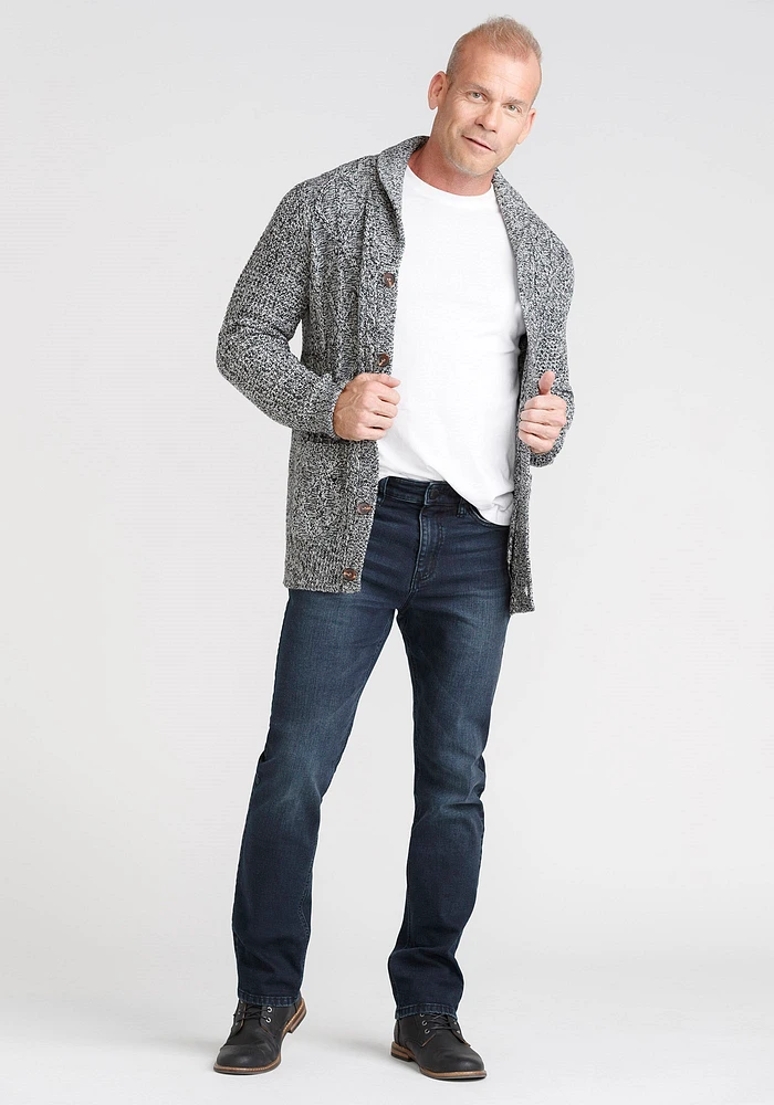 Men's Marled Cardigan Sweater