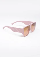 Women's Geometric Arm Sunglasses