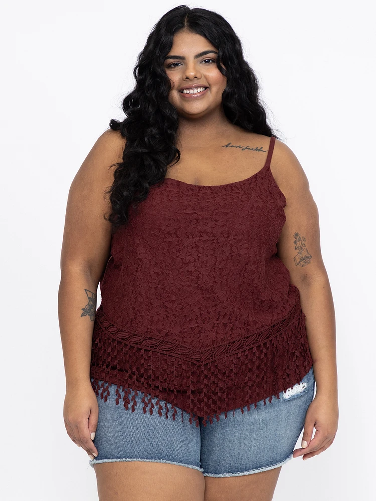 Women's Fringe Strappy Tank