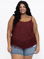 Women's Fringe Strappy Tank