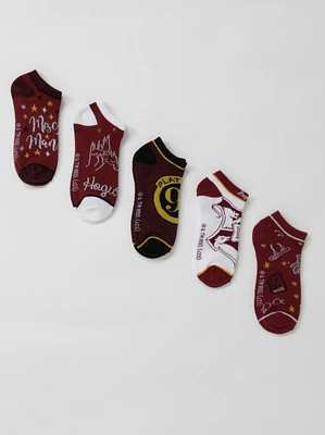 5 Pack Harry Potter No Show Ankle Socks