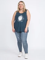 Women's Moon Scoop Neck Tank