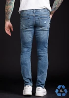 Men's Moto Destroyed Skinny Jeans