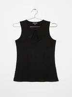 Women's Rib Cut Out Tank