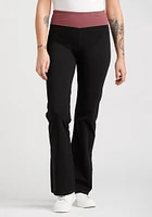 Women's Contrast Waist Yoga Pant