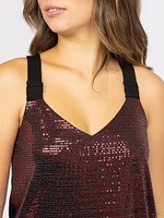 Women's Sequin Handkerchief Tank